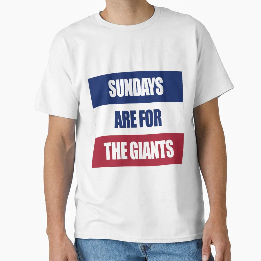 Sundays Are Giants T-Shirt - Minimalist Print Men Women