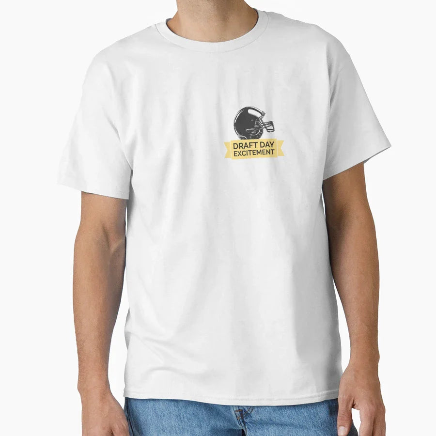 Draft Day Excitement T-Shirt - Fun Novelty Design for Adults