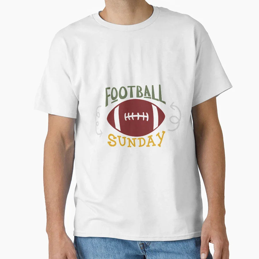 Football Sunday T-Shirt - Graphic Print for Adults