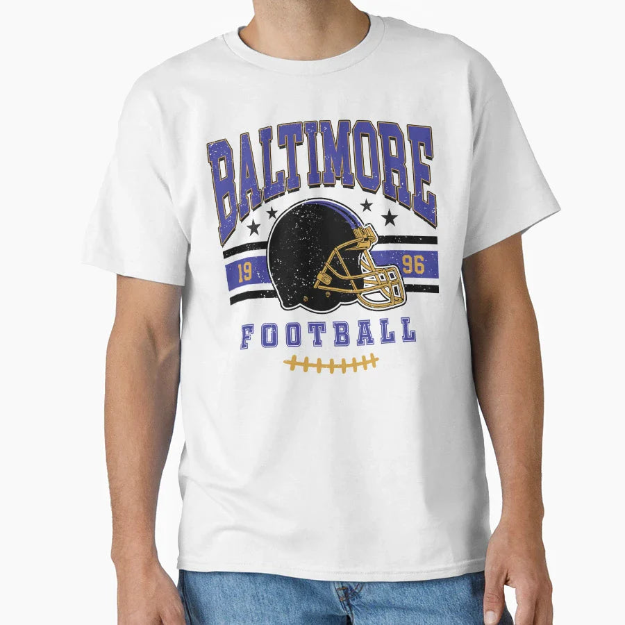 Baltimore Ravens Football 1996 T-Shirt - Minimalist Print Men Women