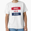 Sundays Are Football T-Shirt - Custom Art Print Men Women