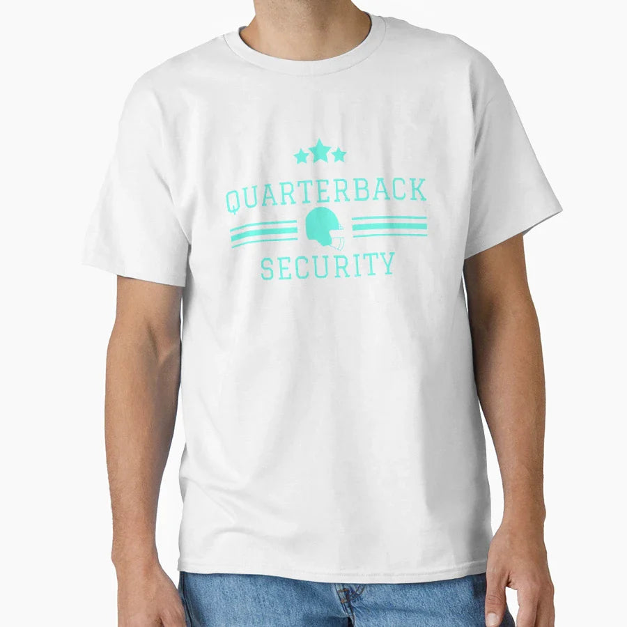 Quarterback Security T-Shirt - Fun Novelty Design for Adults