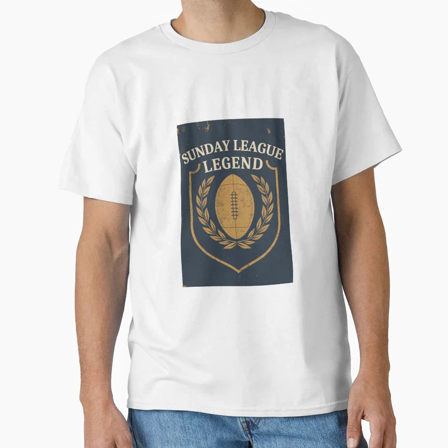 Sunday League Legend Funny T-Shirt - Casual Everyday Wear Men Women