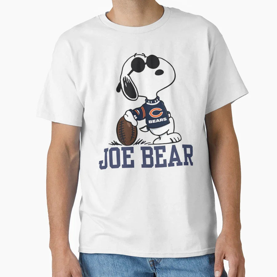 Snoopy Chicago Bears T-Shirt - Fun Novelty Design Men Women