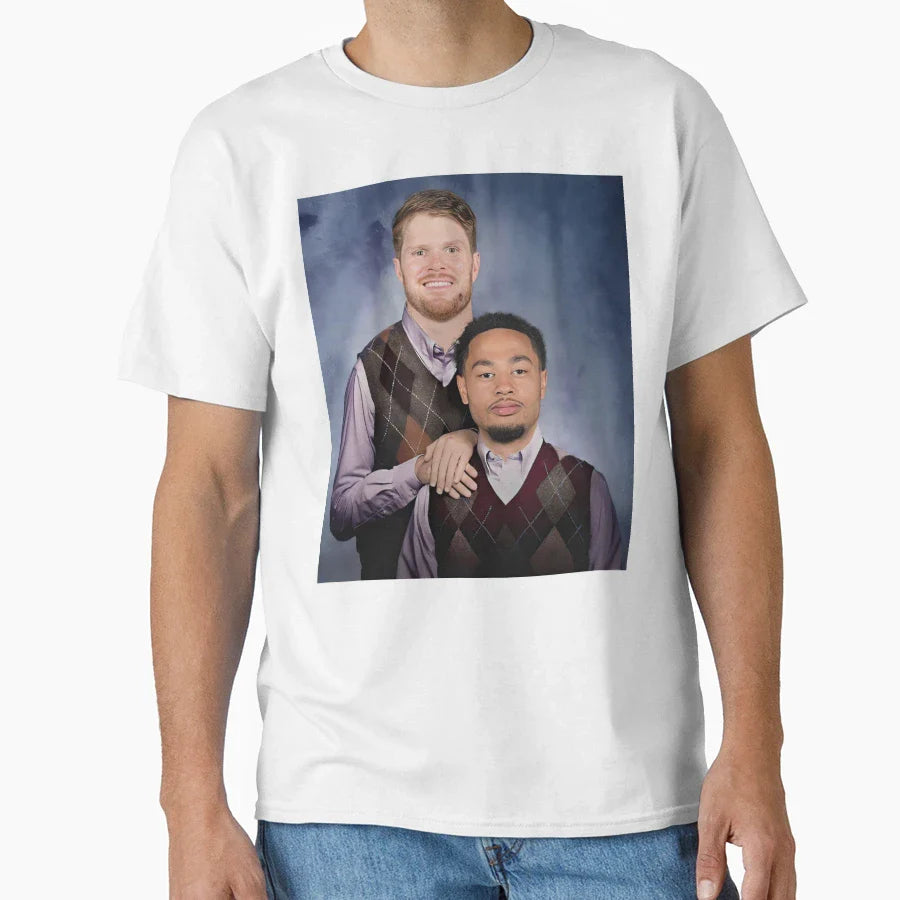 Sam Darnold Jaxon Smith Njigba Seattle T-Shirt - Novelty Apparel Men Women