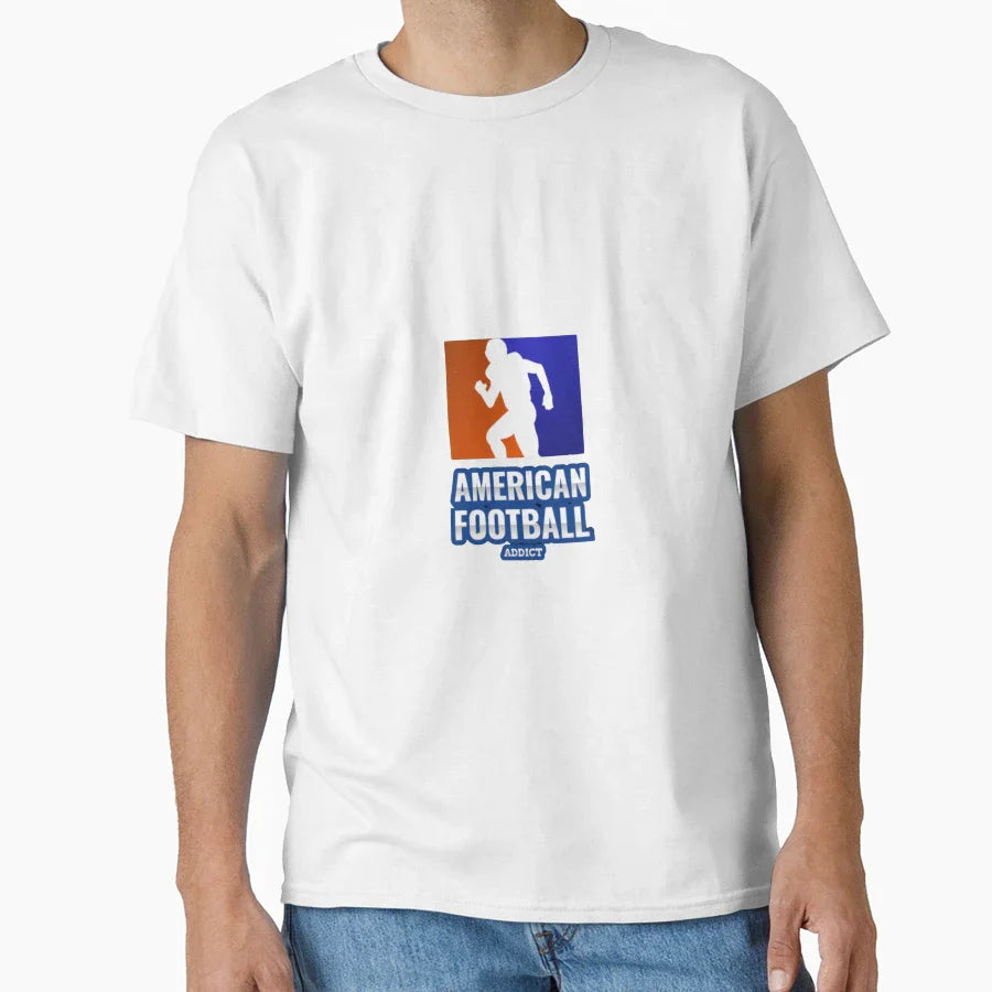 American Football Addict T-Shirt - Unique Graphic Unisex