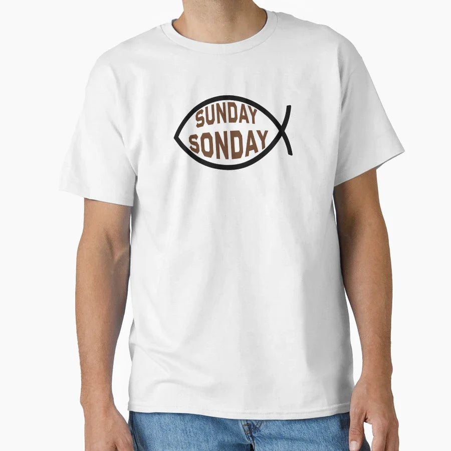 Sunday Sonday Ichthys Symbol T-Shirt - Custom Art Print Men Women