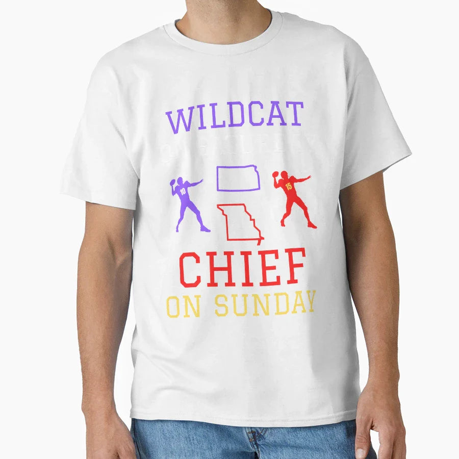 Wildcat Saturday Chief Sunday T-Shirt - Graphic Print Unisex
