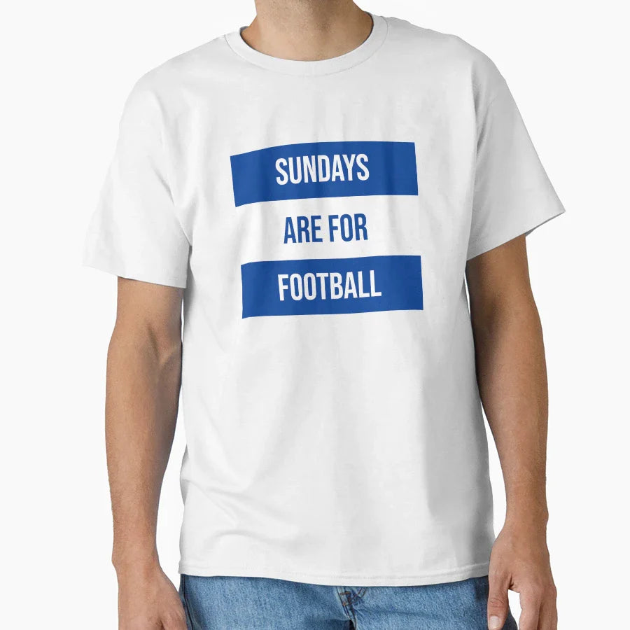 Sundays Are Football T-Shirt - Streetwear Style for Adults