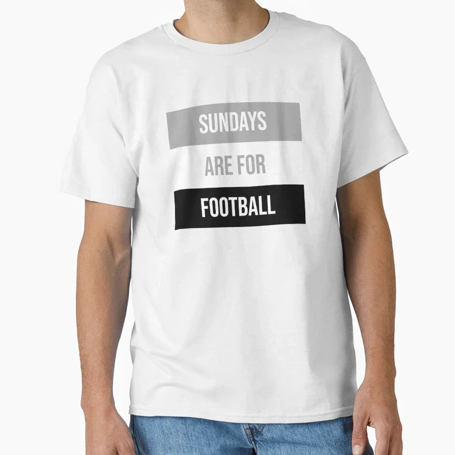 Sundays Are Football T-Shirt - Trendy Graphic for Adults