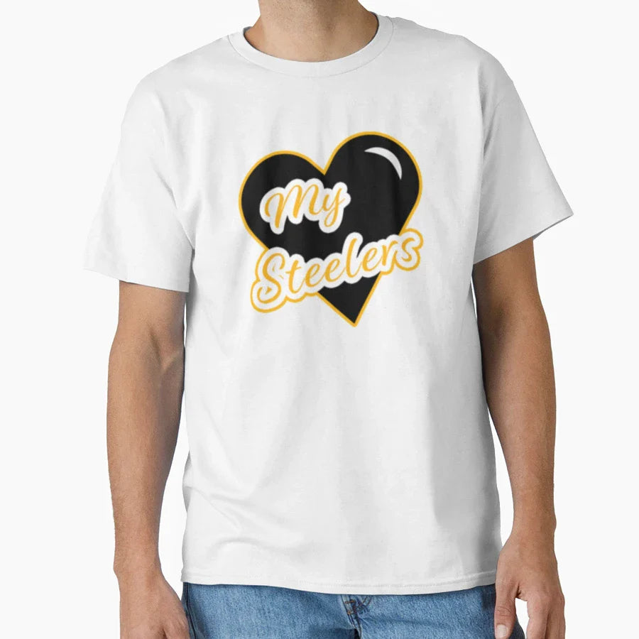 Heart My Pittsburgh Steelers T-Shirt - Casual Everyday Wear Unisex