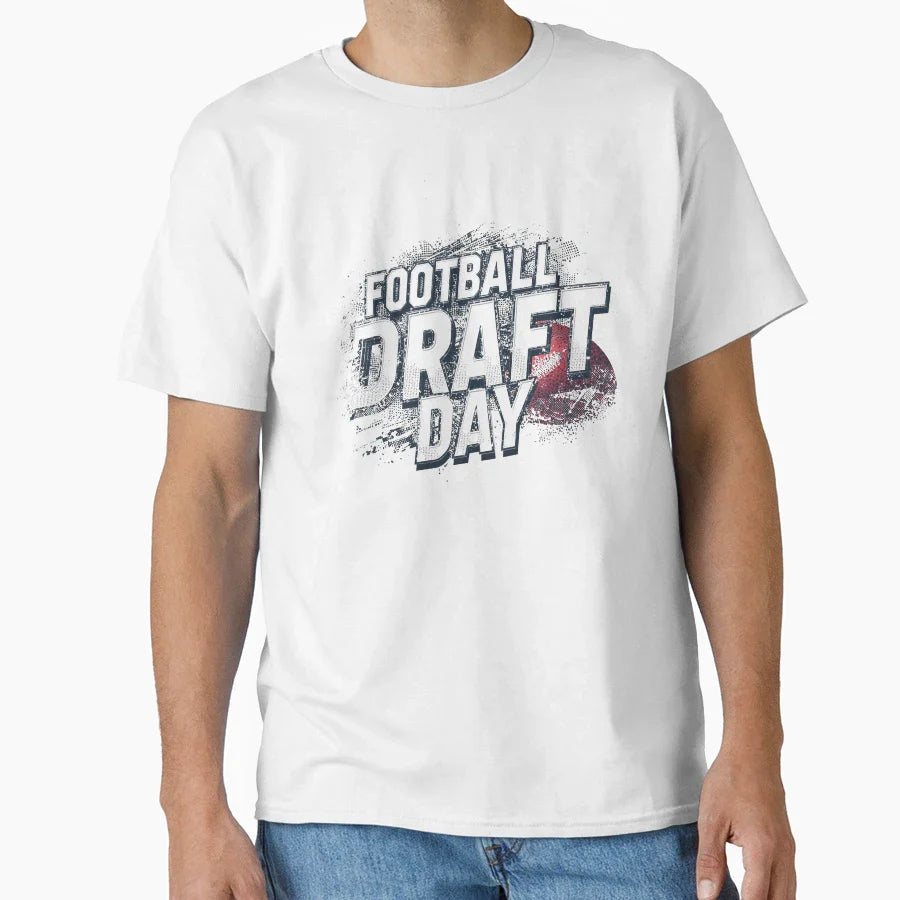Football Draft Day 2 T-Shirt - Aesthetic Graphic for Adults