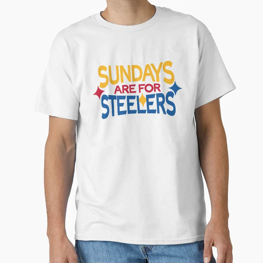 Sundays Are Steelers T-Shirt - Casual Everyday Wear Unisex