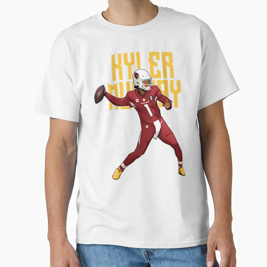 Kyler Murray Throw Passes 1 Bold T-Shirt - Casual Everyday Wear for Adults