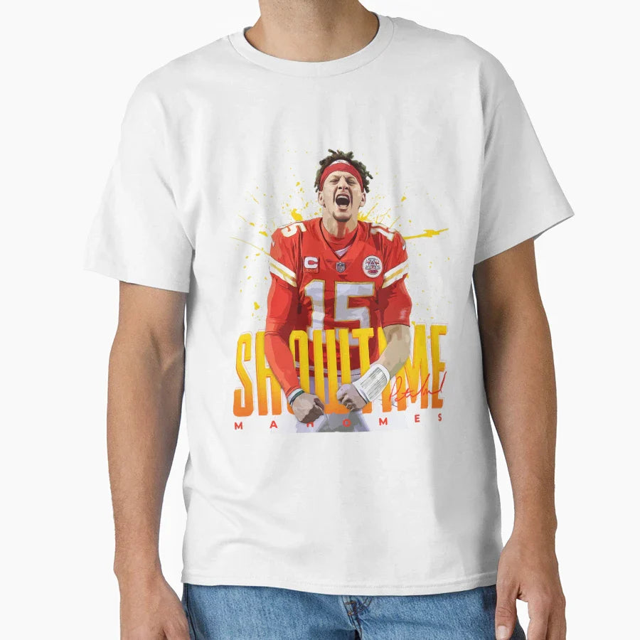 Football Player Patrick T-Shirt - Custom Art Print Men Women