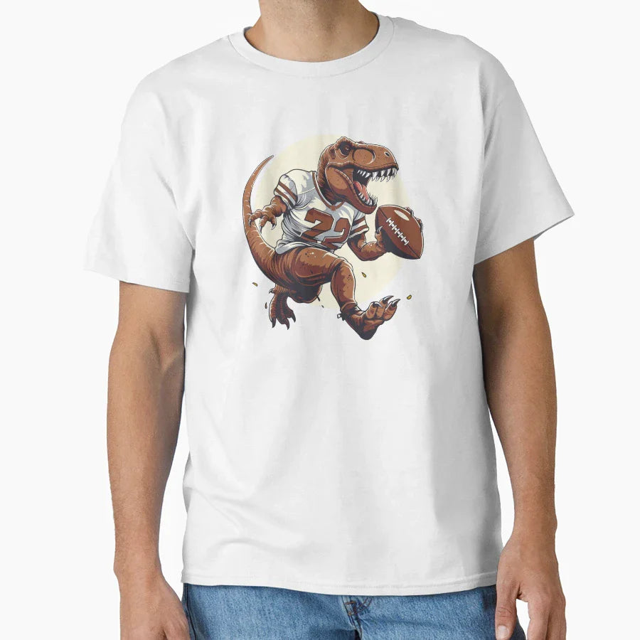 Tyrannosaurus American Football T-Shirt - Custom Art Print for Adults
