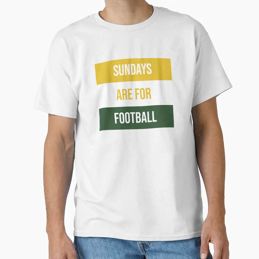 Sundays Are Football T-Shirt - Unique Graphic Unisex