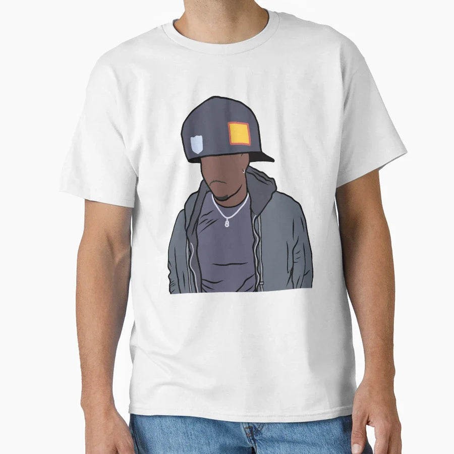 Brian Robinson Jr Big Hat T-Shirt - Minimalist Print for Adults