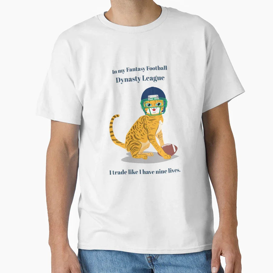 Dynasty Fantasy Football League T-Shirt - Casual Everyday Wear for Adults