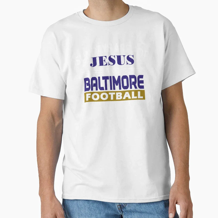 Baltimore Pro Football And Jesus Sundays T-Shirt - Unique Graphic Men Women