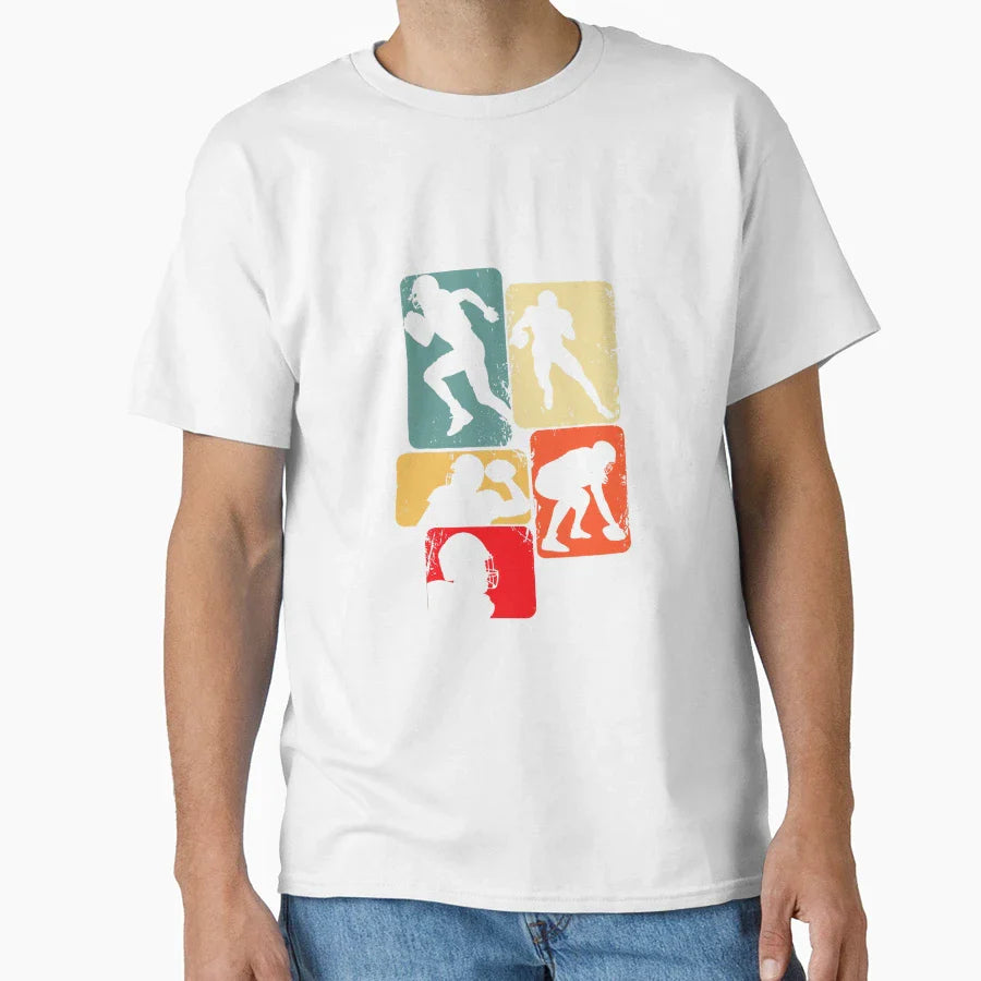 Football American Football Mens T-Shirt - Fun Novelty Design Unisex