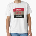 Sundays Are Football T-Shirt - Minimalist Print Unisex