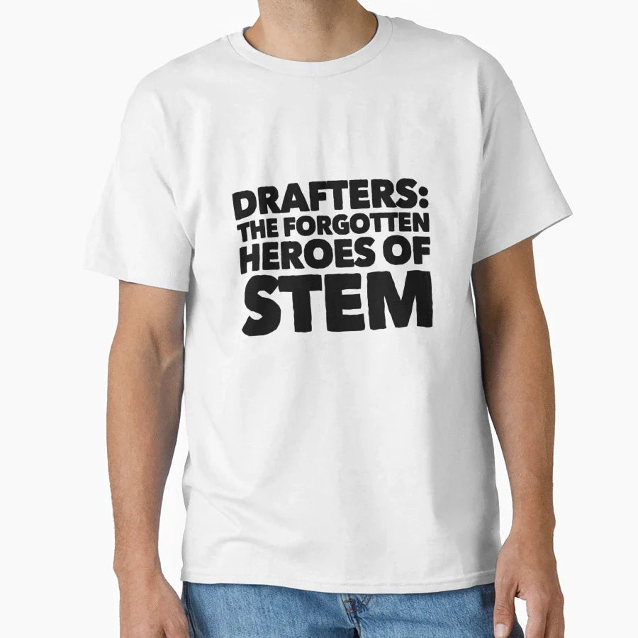 Drafters Forgotten Heroes Stem T-Shirt - Trendy Graphic for Adults