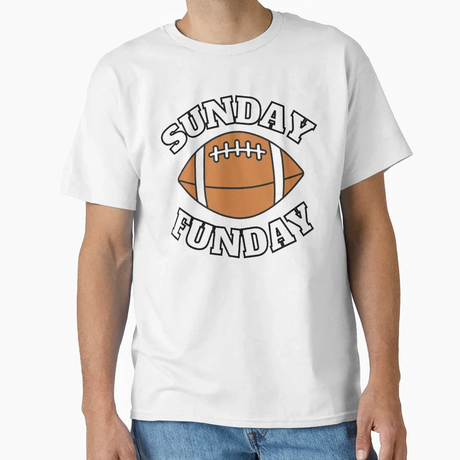 Sunday Funday Football T-Shirt - Custom Art Print for Adults