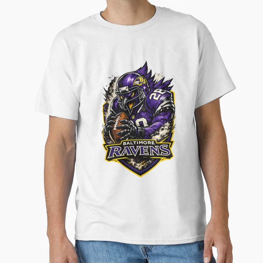 Ravens American Football T-Shirt - Trendy Graphic for Adults