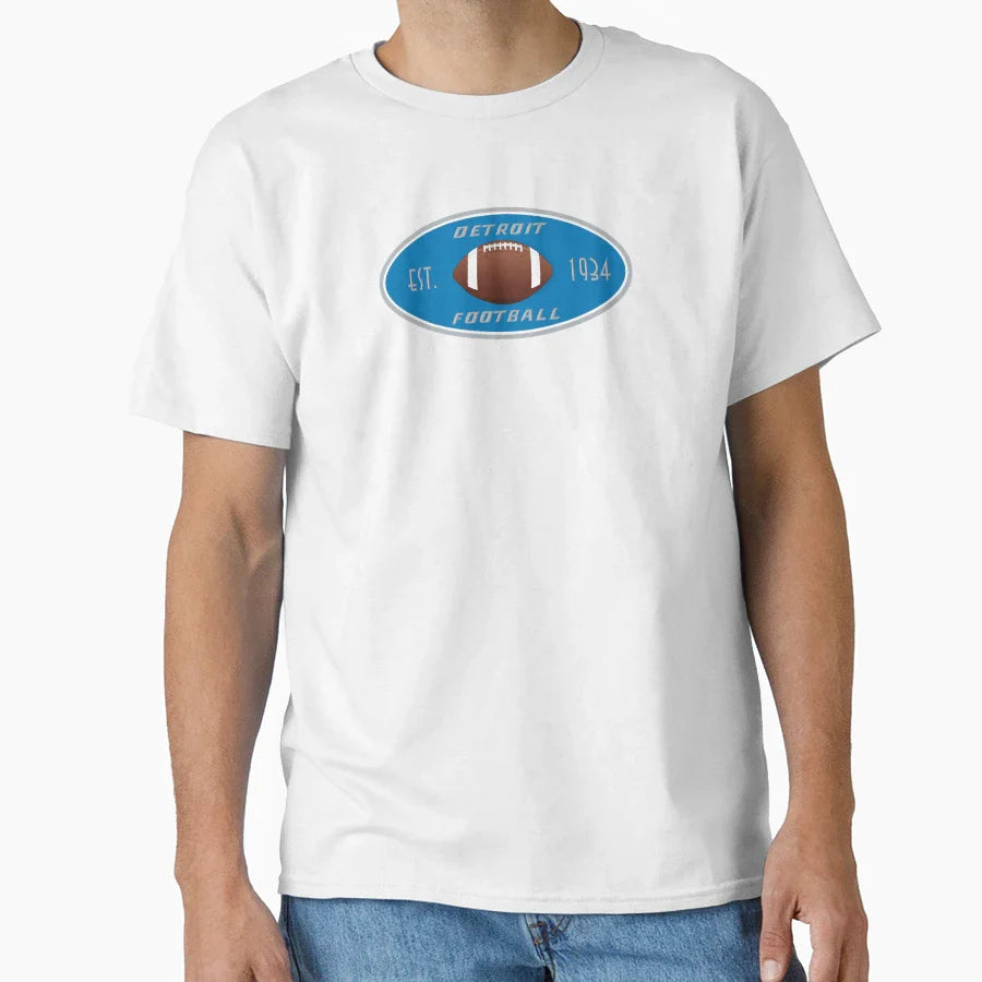 Detroit Football T-Shirt - Fun Novelty Design Unisex