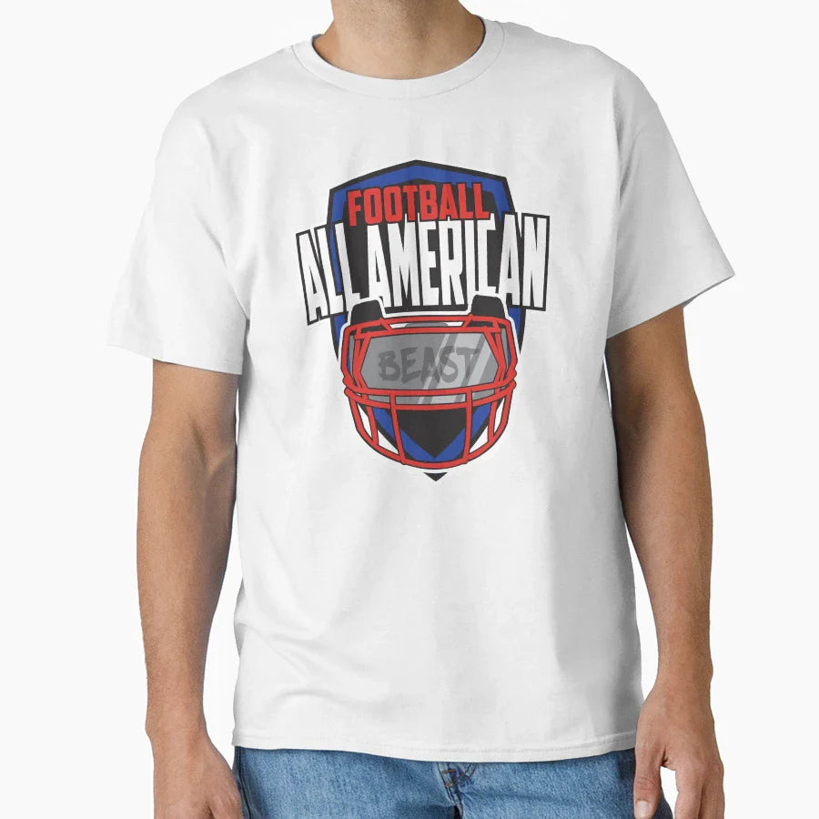 All American Football T-Shirt - Graphic Print Unisex