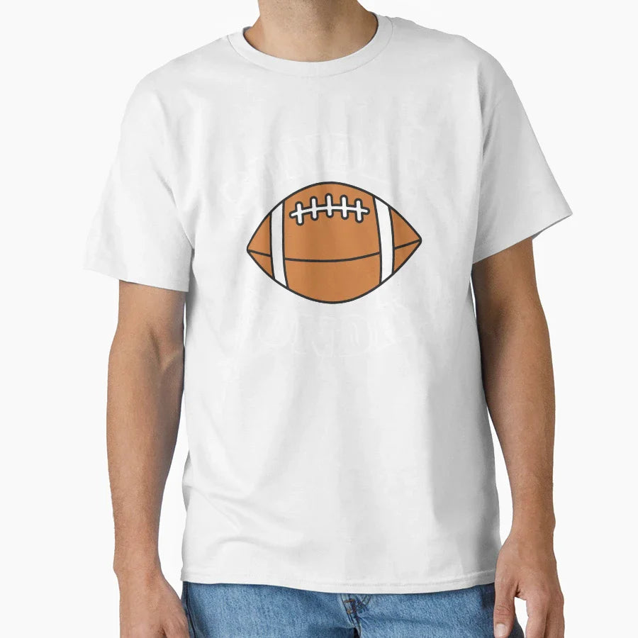 Sunday Funday Football Day T-Shirt - Graphic Print Unisex