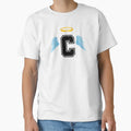 Letter C College Font Good Heaven T-Shirt - Novelty Apparel Unisex