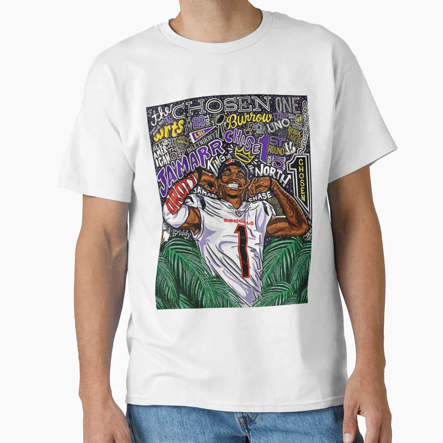 Jamarr Chase T-Shirt - Casual Everyday Wear for Adults