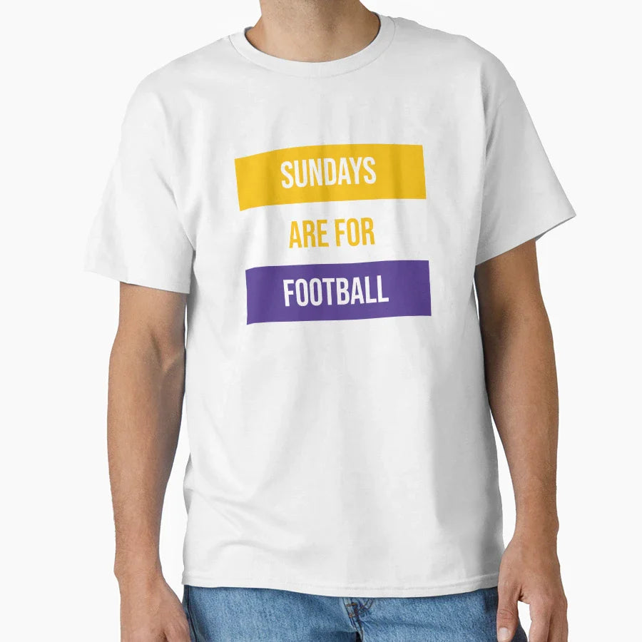 Sundays Are Football T-Shirt - Unique Graphic Men Women