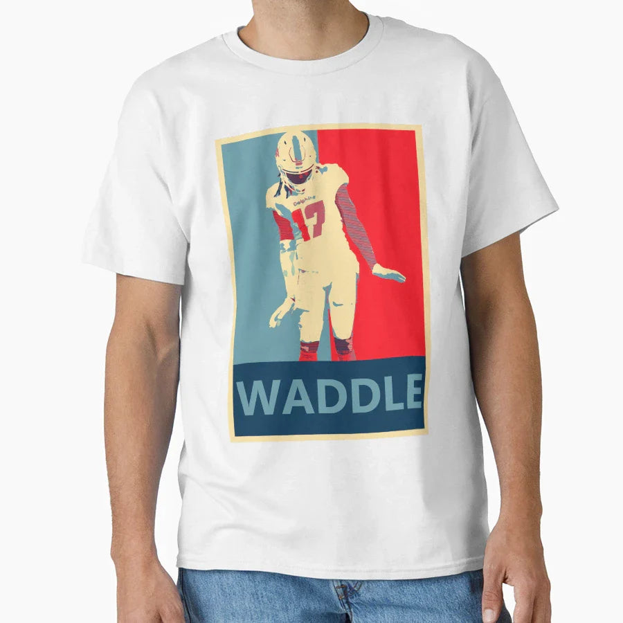 Jaylen Waddle Waddle Dance T-Shirt - Minimalist Print Unisex
