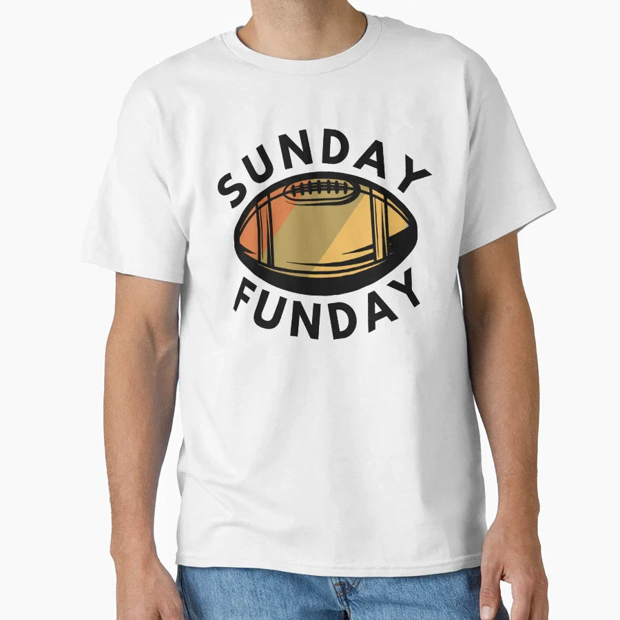 Sunday Funday Football T-Shirt - Trendy Graphic for Adults