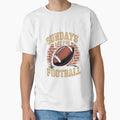 Sundays Are Football Gridiron T-Shirt - Aesthetic Graphic Unisex