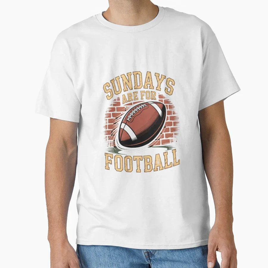 Sundays Are Football Gridiron T-Shirt - Aesthetic Graphic Unisex