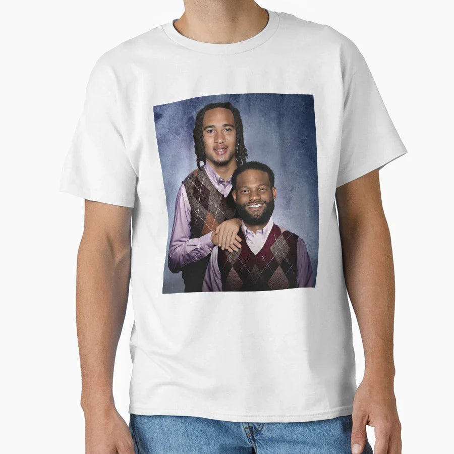 Cj Stroud Nico Collins Football T-Shirt - Graphic Print Unisex
