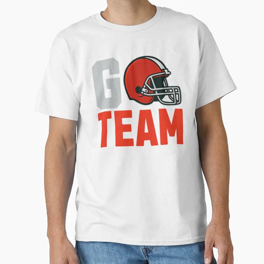 Go Team Football T-Shirt - Casual Everyday Wear Unisex