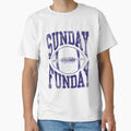 Sunday Funday Football T-Shirt - Casual Everyday Wear Men Women