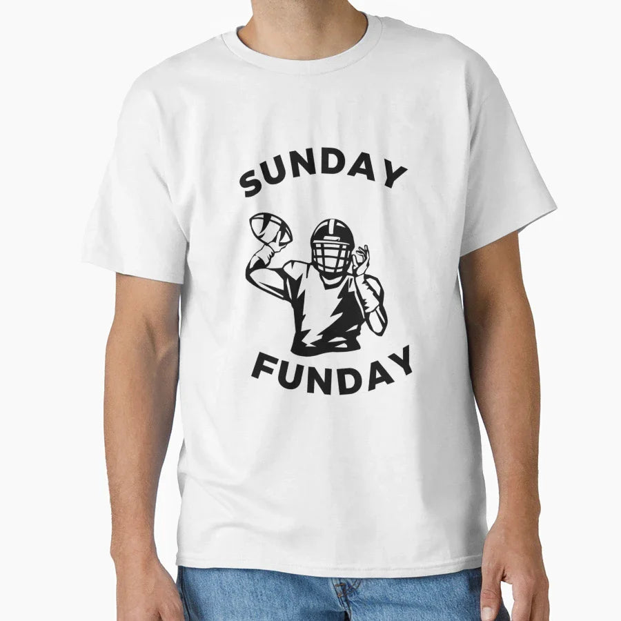 Sunday Funday Sunday Football T-Shirt - Trendy Graphic Unisex