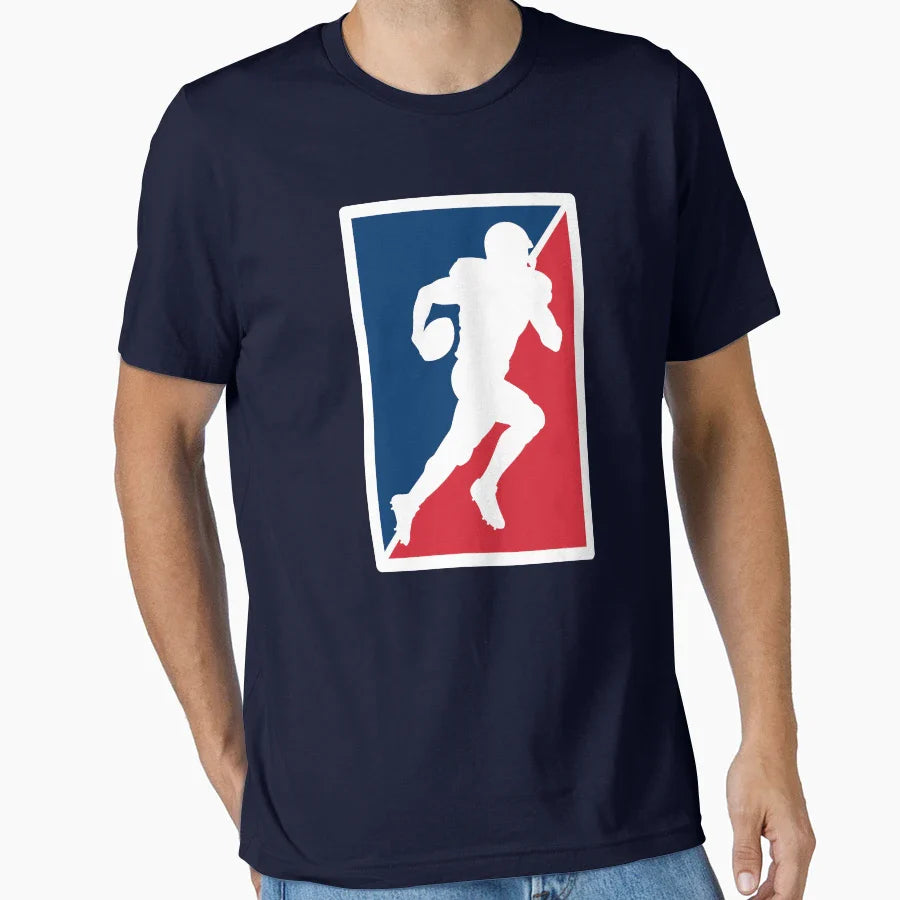 Dynamic Blue And Red Nfl American T-Shirt - Custom Art Print Men Women