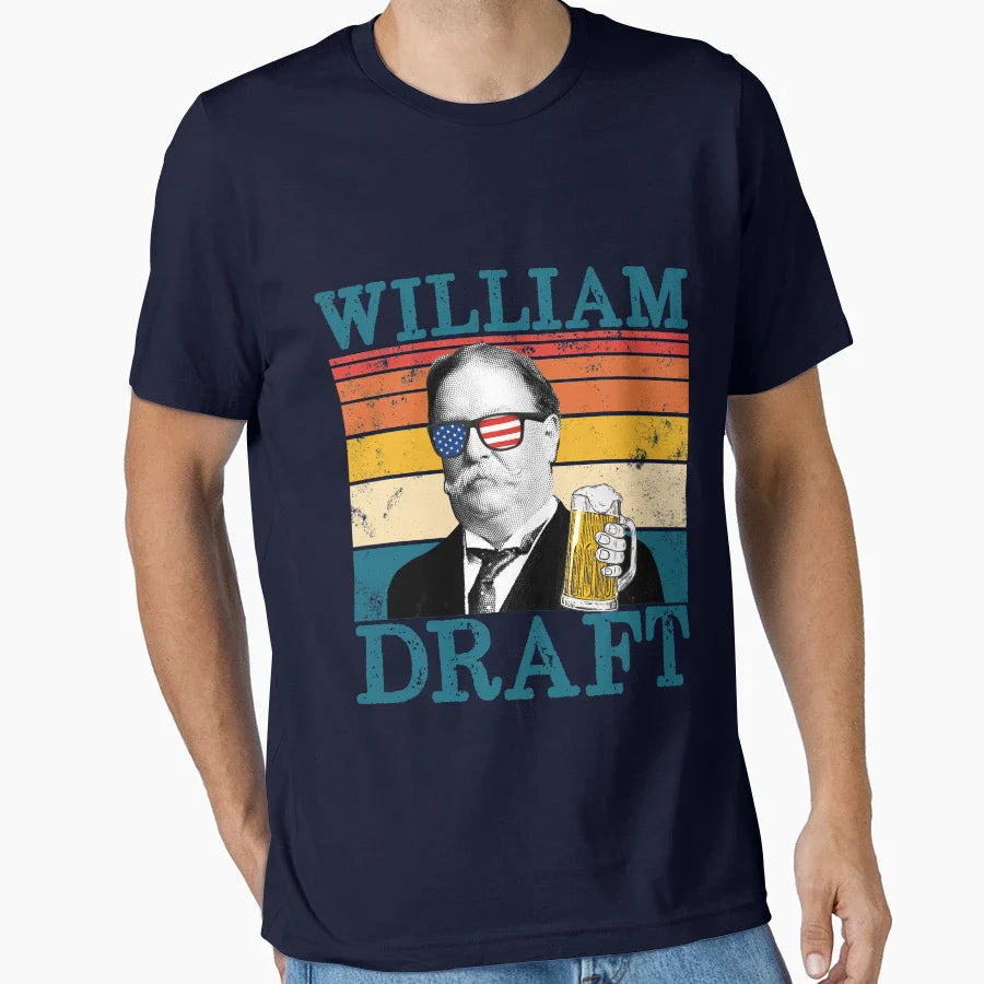 William Draft Patriotic Drinking T-Shirt - Aesthetic Graphic Unisex