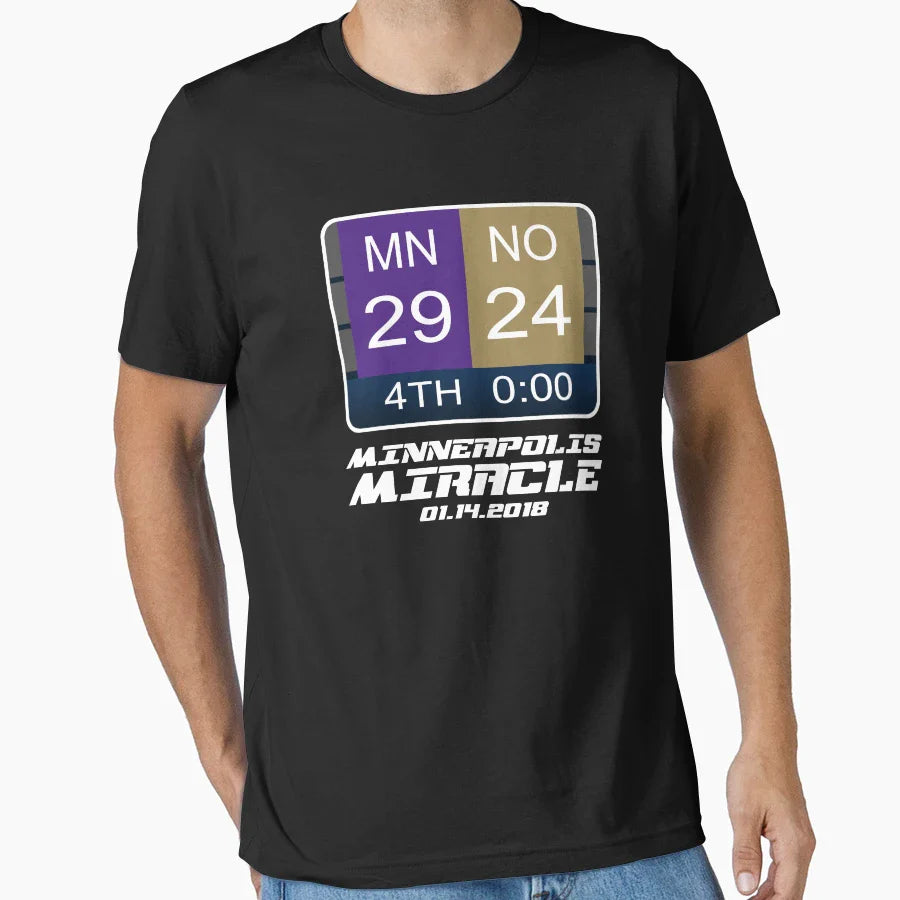 Minnesota Vikings Minneapolis Miracle T-Shirt - Minimalist Print Men Women