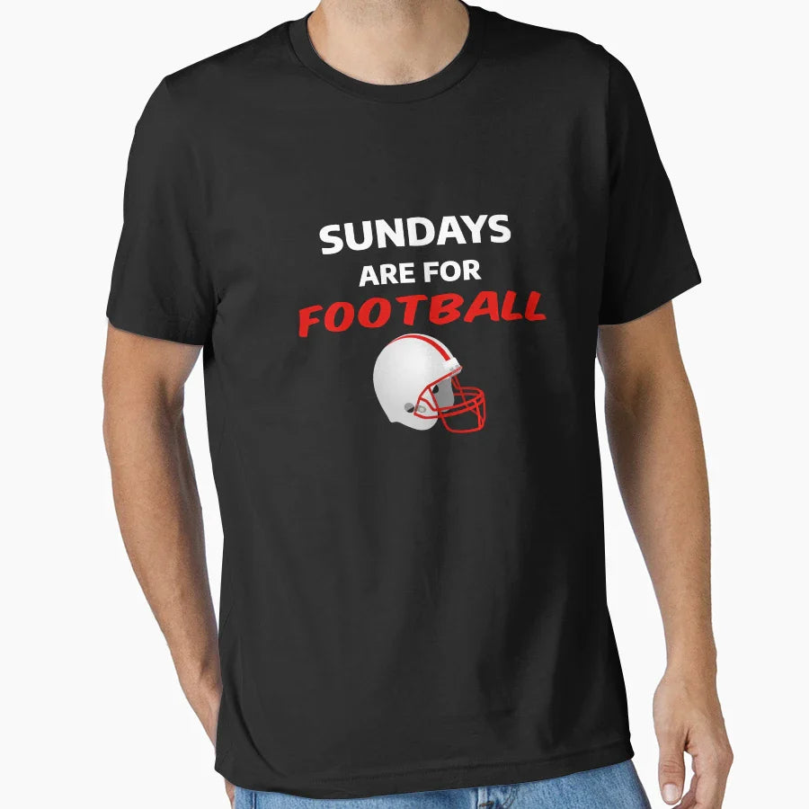 Sundays Are Football T-Shirt - Graphic Print for Adults