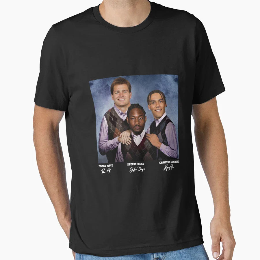 SD Drake Maye Christian Gonzalez T-Shirt - Custom Art Print for Adults