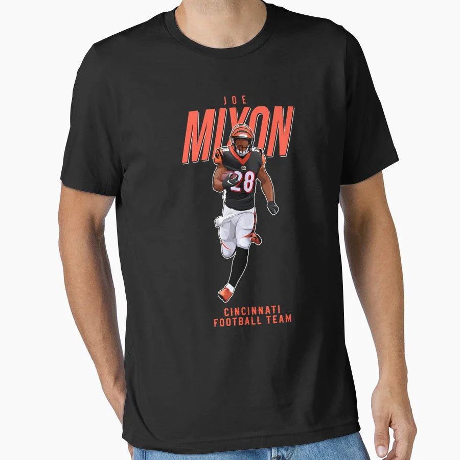 Joe Mixon 28 Cincinnati Football T-Shirt - Aesthetic Graphic for Adults