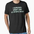 Sports Night I Survived T-Shirt - Fun Novelty Design for Adults